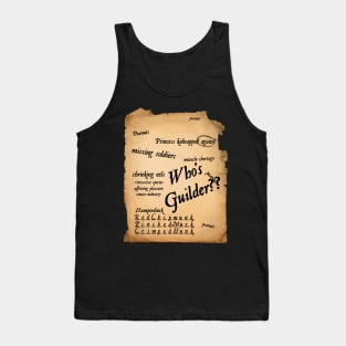 Who's Guilder? (parchment) Tank Top